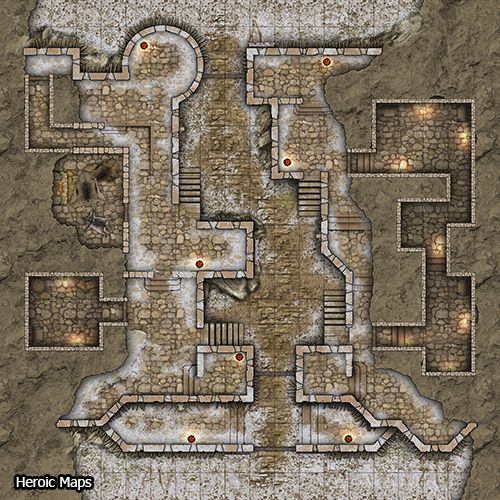 Carte 41, carte de JDR fantasy — battlemap pour Roll20 et Foundry VTT.