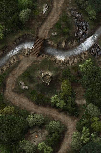 Carte 47, carte de JDR fantasy — battlemap pour Roll20 et Foundry VTT.