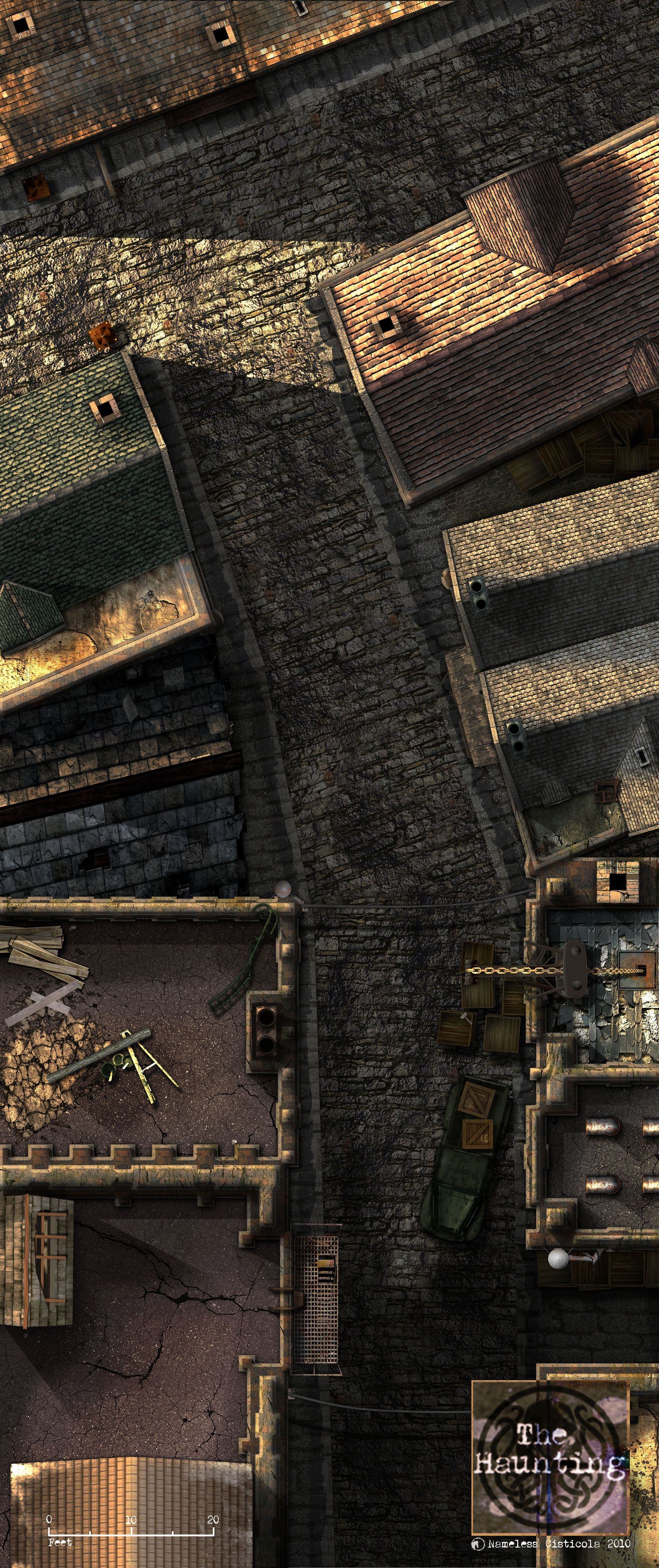 Carte 58, carte de JDR moderne — battlemap pour Roll20 et Foundry VTT.
