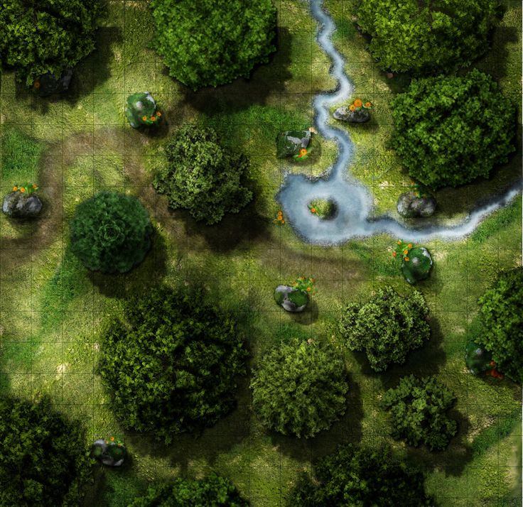 Carte 59, carte de JDR post-apocalyptique — battlemap pour Roll20 et Foundry VTT.
