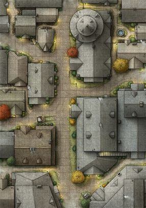 Carte 62, carte de JDR moderne — battlemap pour Roll20 et Foundry VTT.