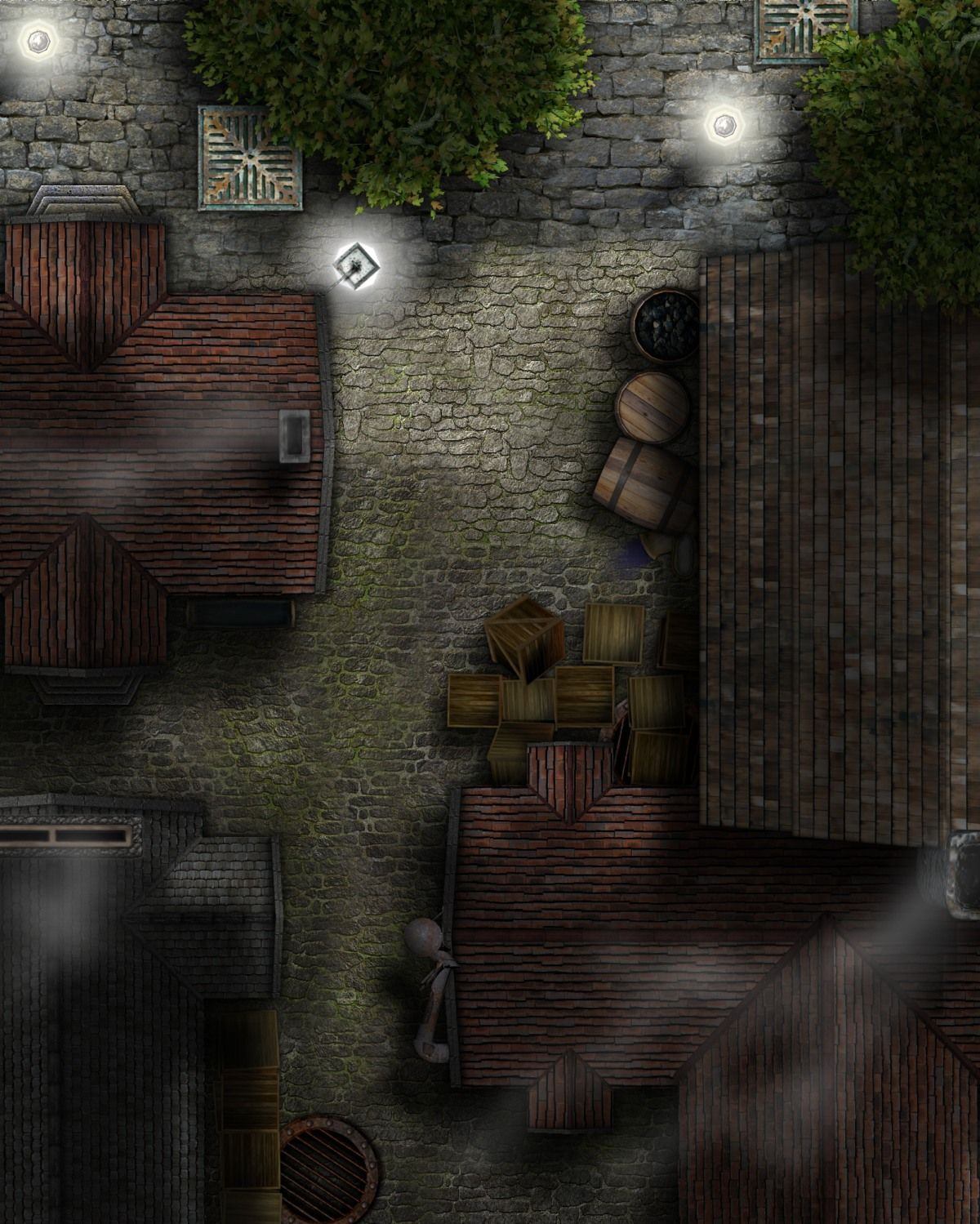 Carte 70, carte de JDR fantasy — battlemap pour Roll20 et Foundry VTT.