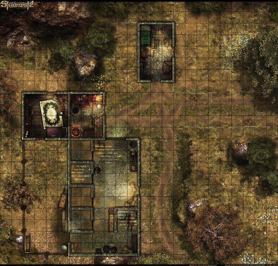Carte 82, carte de JDR fantasy — battlemap pour Roll20 et Foundry VTT.