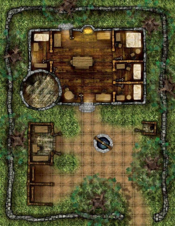 Carte 83, carte de JDR fantasy — battlemap pour Roll20 et Foundry VTT.