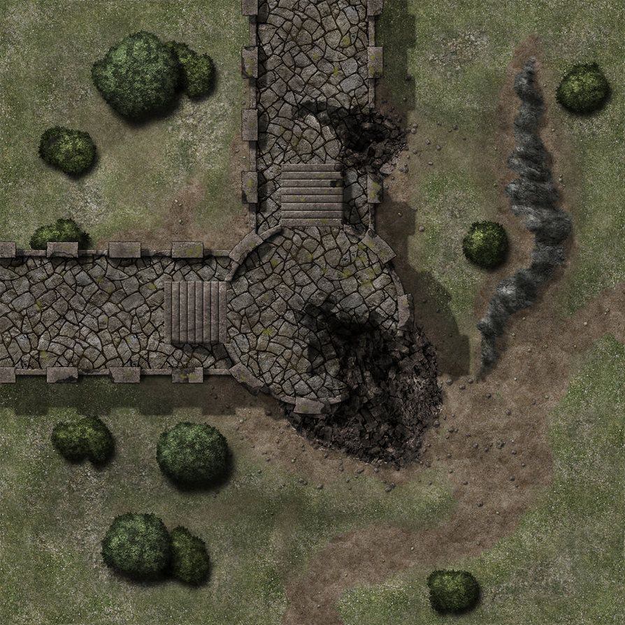 Carte 88, carte de JDR fantasy — battlemap pour Roll20 et Foundry VTT.