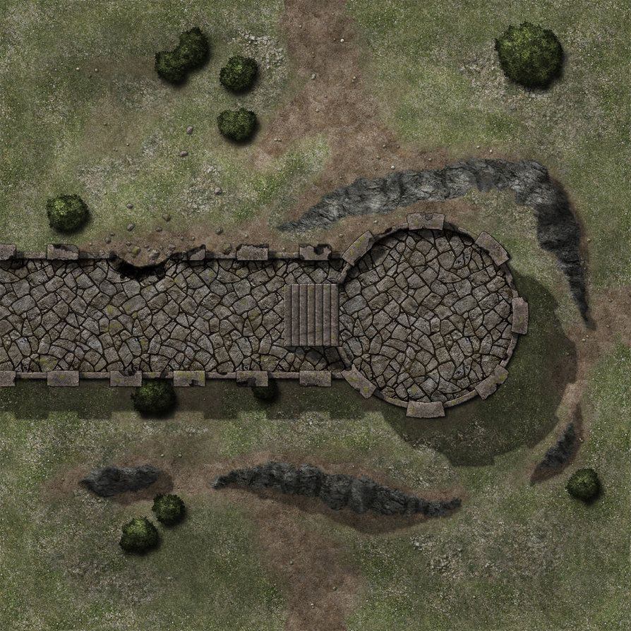 Carte 90, carte de JDR fantasy — battlemap pour Roll20 et Foundry VTT.
