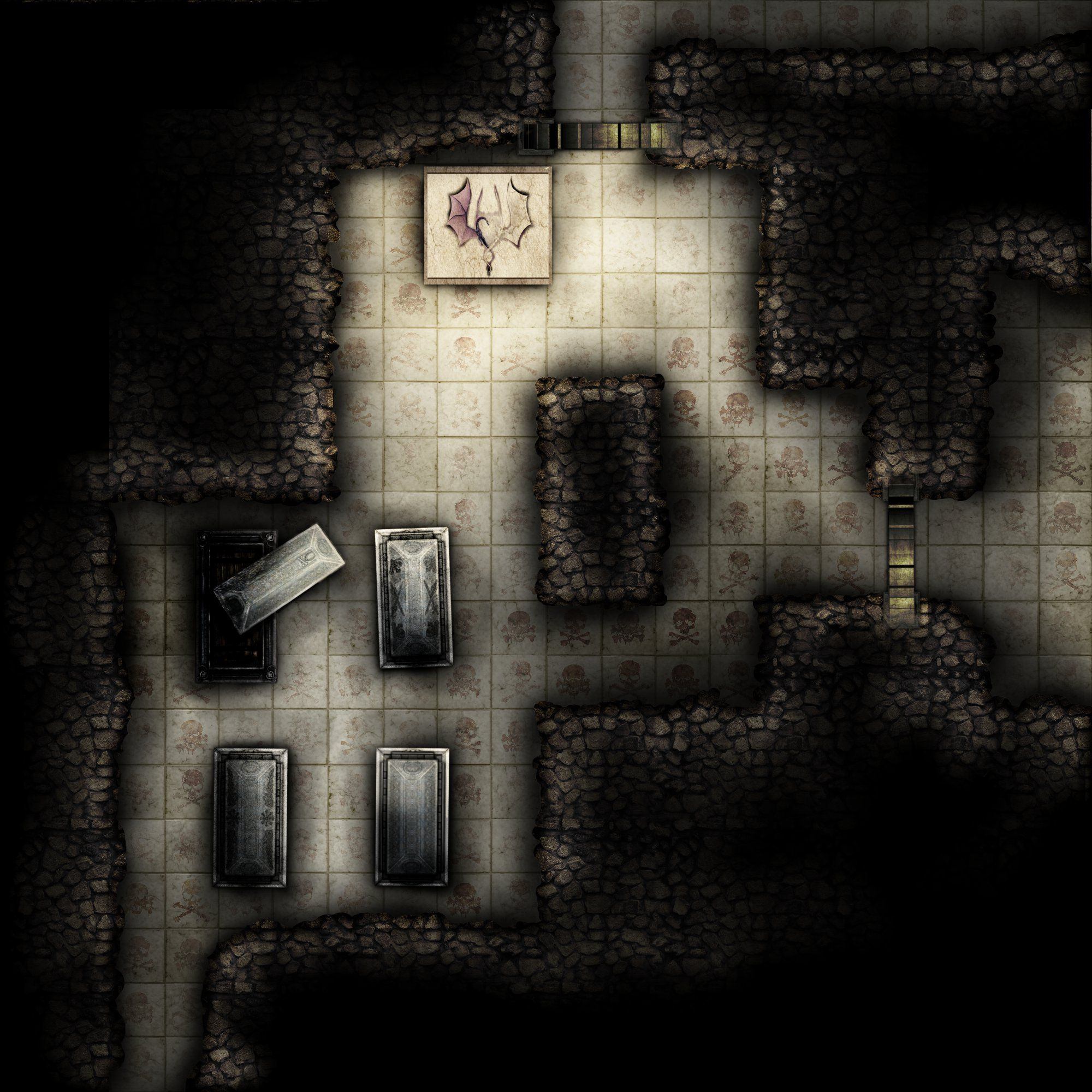 Carte 92, carte de JDR fantasy — battlemap pour Roll20 et Foundry VTT.