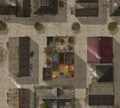 Carte 98, carte de JDR fantasy — battlemap pour Roll20 et Foundry VTT.