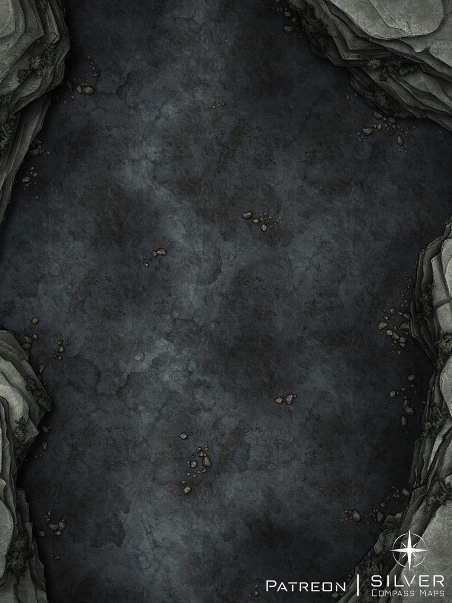 cave dungeon map, carte de JDR fantasy (900×1200 pixels) — battlemap pour Roll20 et Foundry VTT.