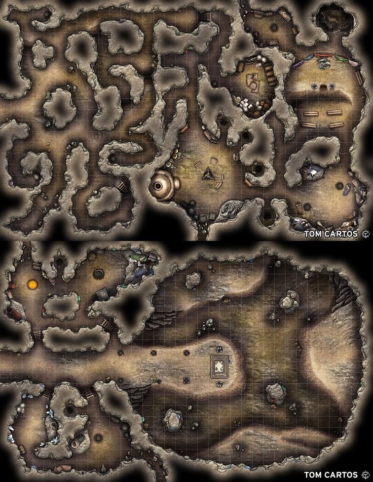 cave dungeon map, carte de JDR fantasy (736×952 pixels) — battlemap pour Roll20 et Foundry VTT.