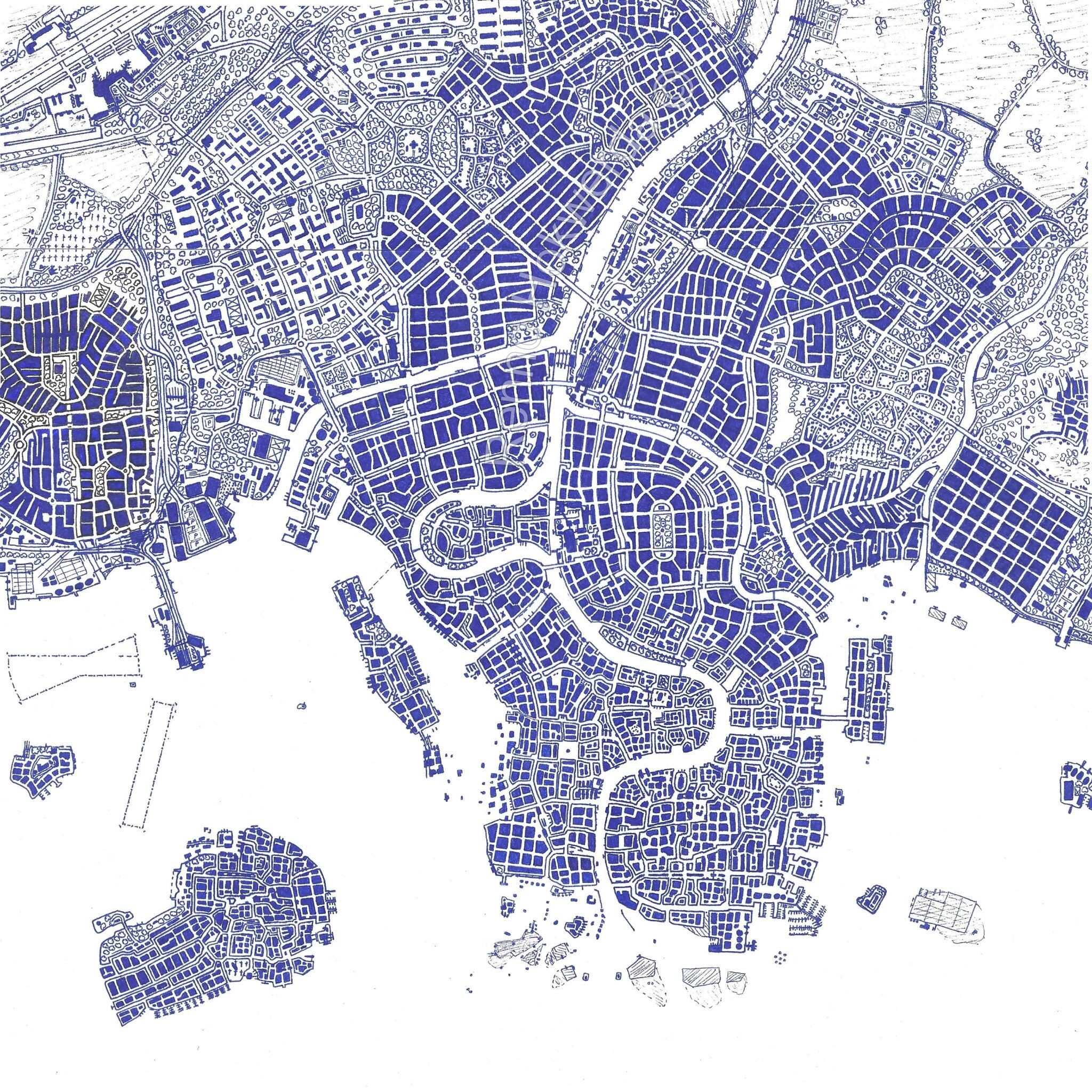 city map fantasy, carte de JDR fantasy (2048×2048 pixels) — battlemap pour Roll20 et Foundry VTT.