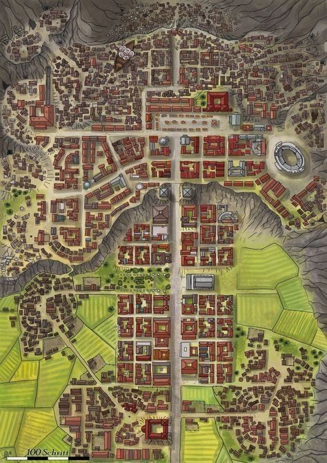 city map fantasy, carte de JDR fantasy (474×670 pixels) — battlemap pour Roll20 et Foundry VTT.