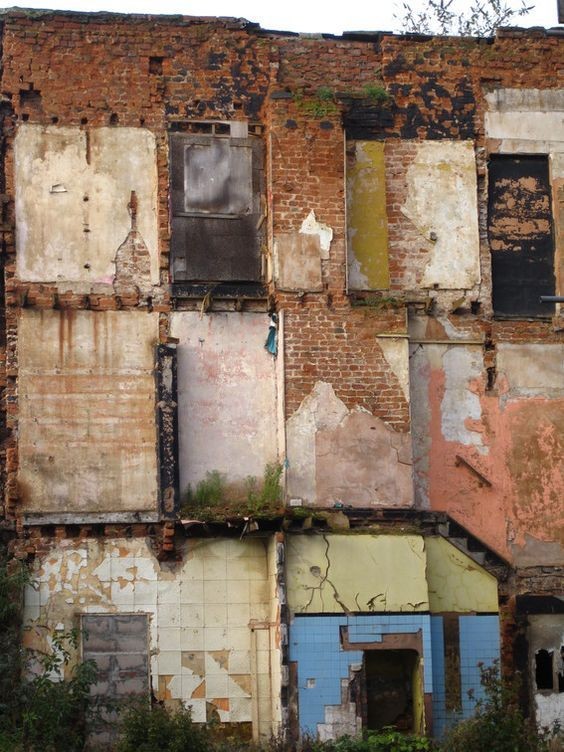 decayed building map, carte de JDR post-apocalyptique (564×752 pixels) — battlemap pour Roll20 et Foundry VTT.