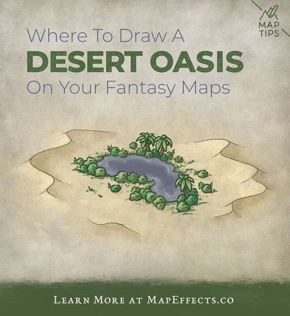 desert oasis map dnd, carte de JDR fantasy (1000×1088 pixels) — battlemap pour Roll20 et Foundry VTT.