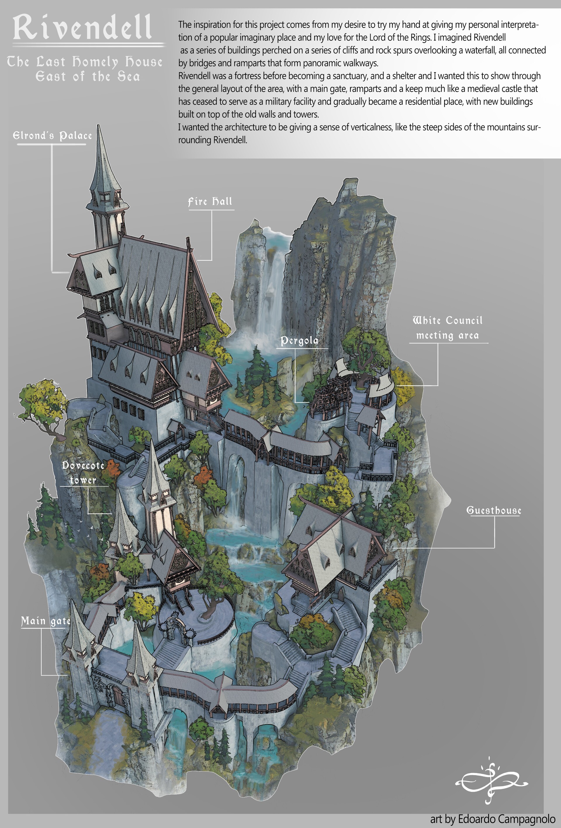 elven city map, carte de JDR fantasy (1920×2832 pixels) — battlemap pour Roll20 et Foundry VTT.