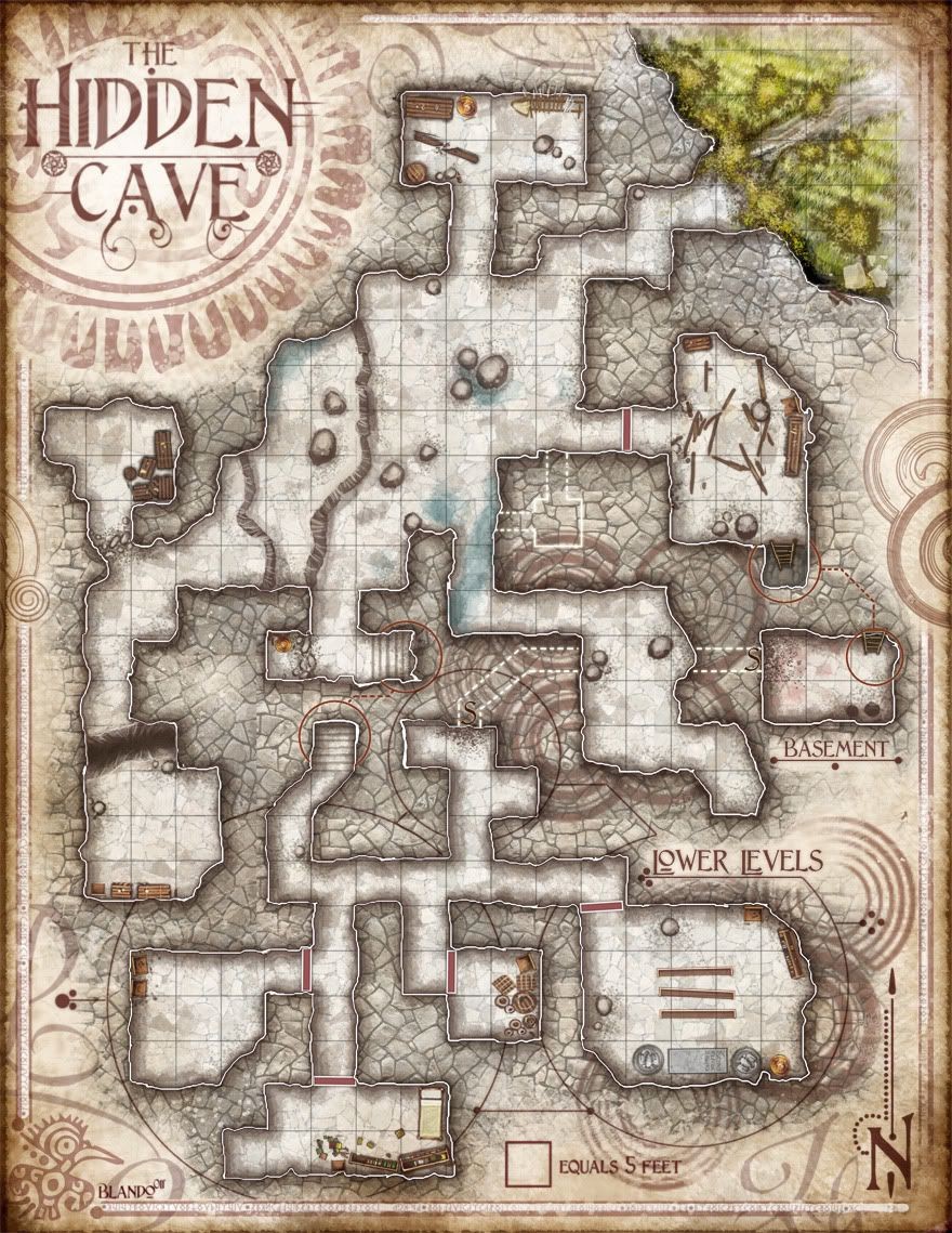 goblin lair map, carte de JDR fantasy (880×1139 pixels) — battlemap pour Roll20 et Foundry VTT.