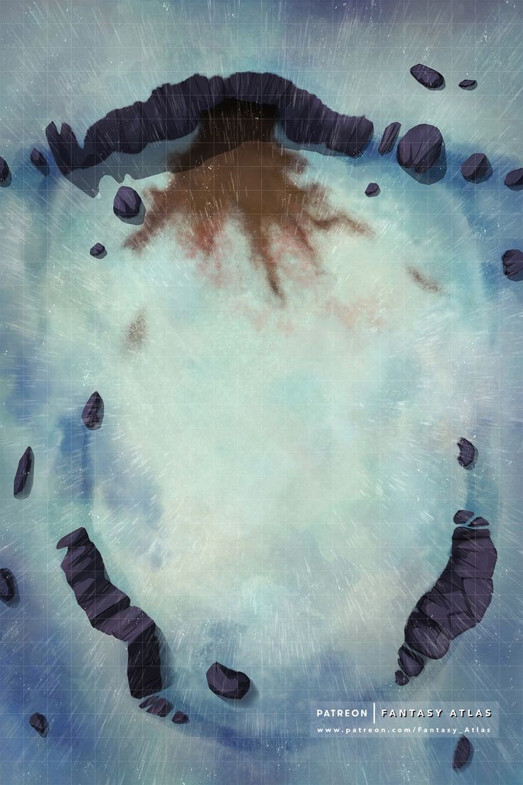 ice cavern map dnd, carte de JDR fantasy (736×1104 pixels) — battlemap pour Roll20 et Foundry VTT.