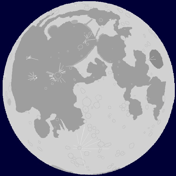 lunar base map, carte de JDR science-fiction (599×598 pixels) — battlemap pour Roll20 et Foundry VTT.
