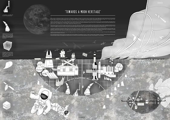 lunar base map, carte de JDR science-fiction (562×397 pixels) — battlemap pour Roll20 et Foundry VTT.