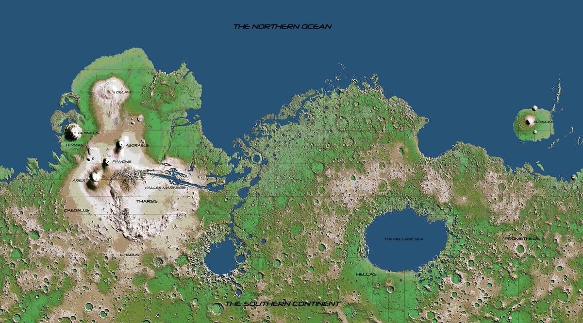 mars colony map, carte de JDR science-fiction (1201×665 pixels) — battlemap pour Roll20 et Foundry VTT.