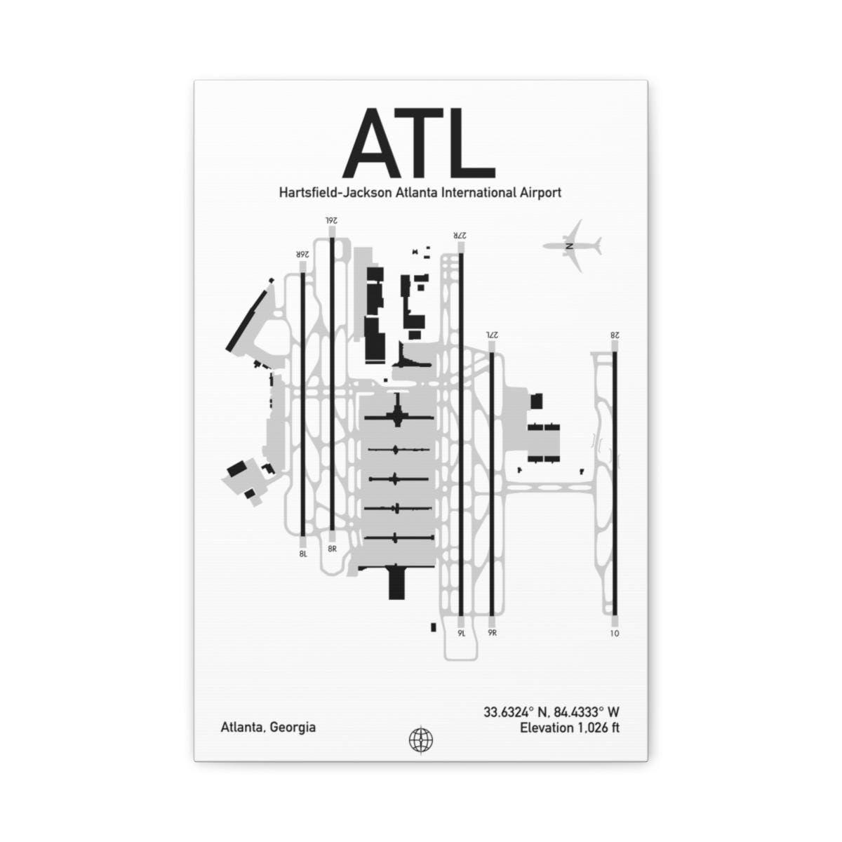 modern airport map, carte de JDR moderne (1200×1200 pixels) — battlemap pour Roll20 et Foundry VTT.