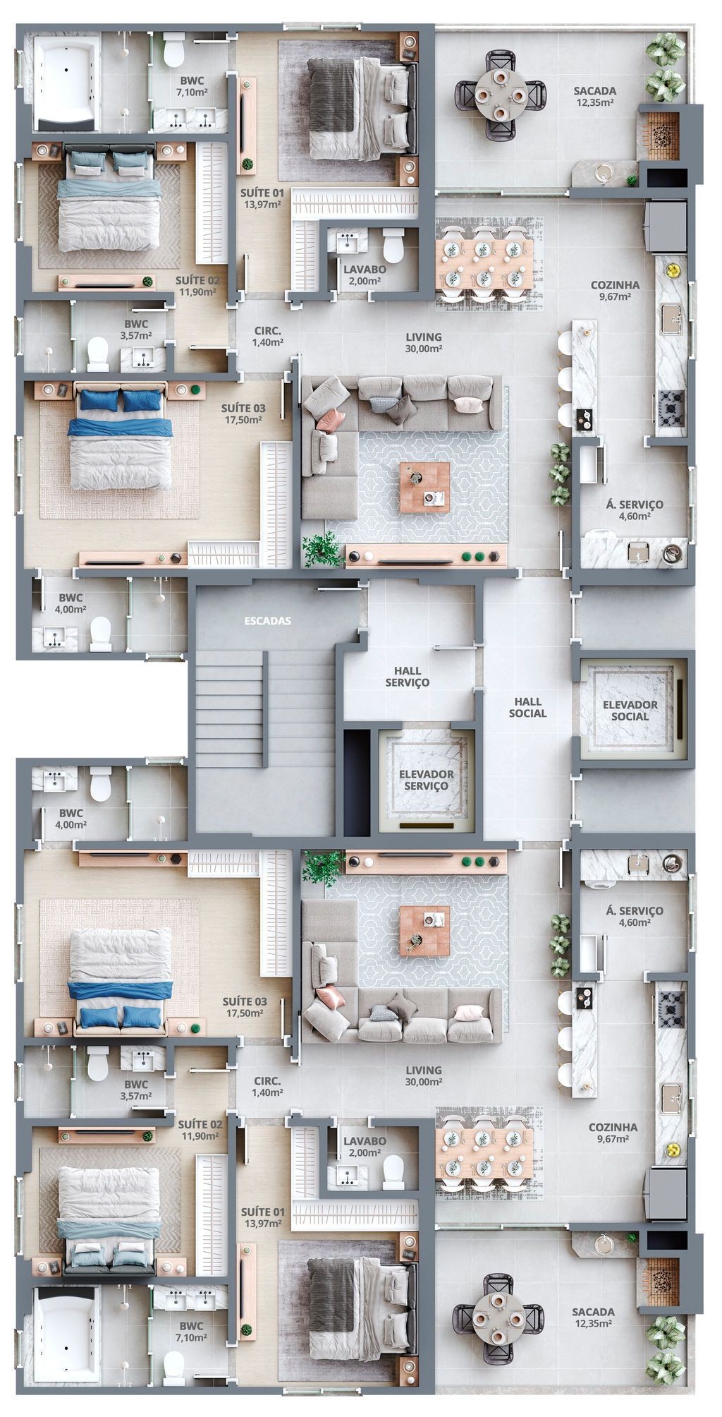 modern apartment map, carte de JDR moderne (1024×2008 pixels) — battlemap pour Roll20 et Foundry VTT.