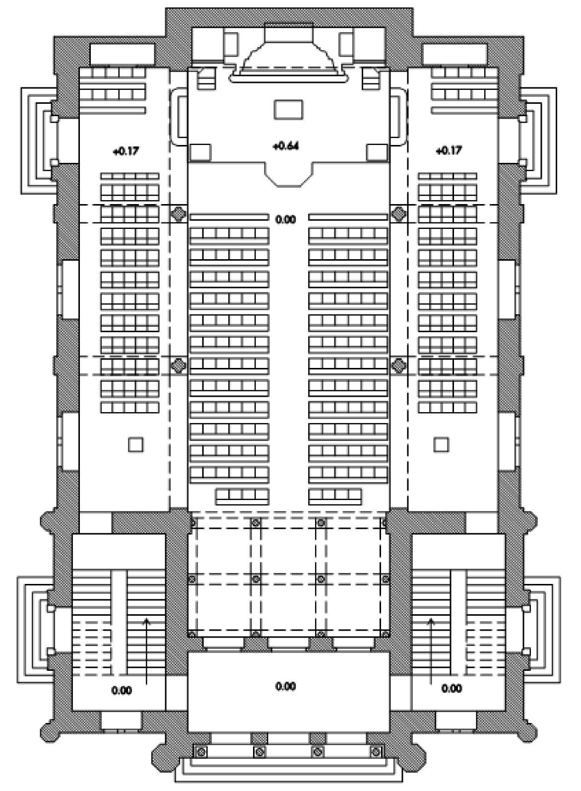 modern church map, carte de JDR moderne (1171×1593 pixels) — battlemap pour Roll20 et Foundry VTT.