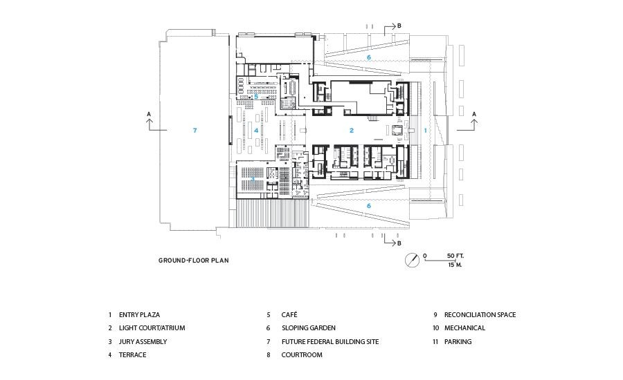 modern courthouse map, carte de JDR moderne (900×550 pixels) — battlemap pour Roll20 et Foundry VTT.