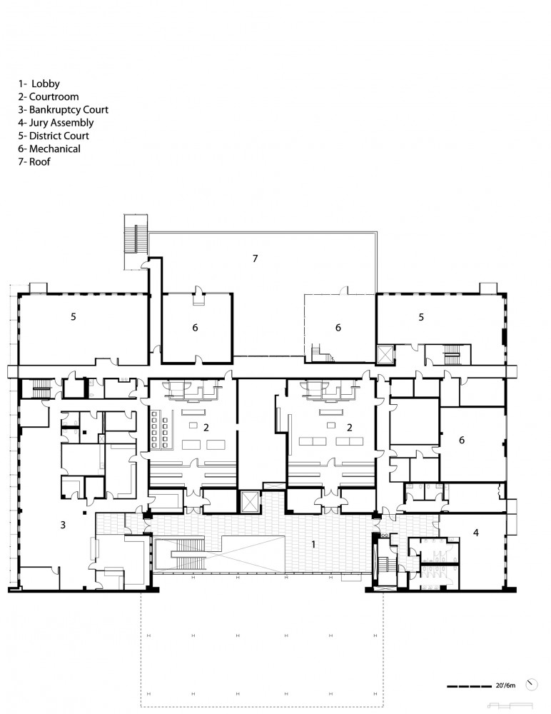 modern courthouse map, carte de JDR moderne (772×1000 pixels) — battlemap pour Roll20 et Foundry VTT.