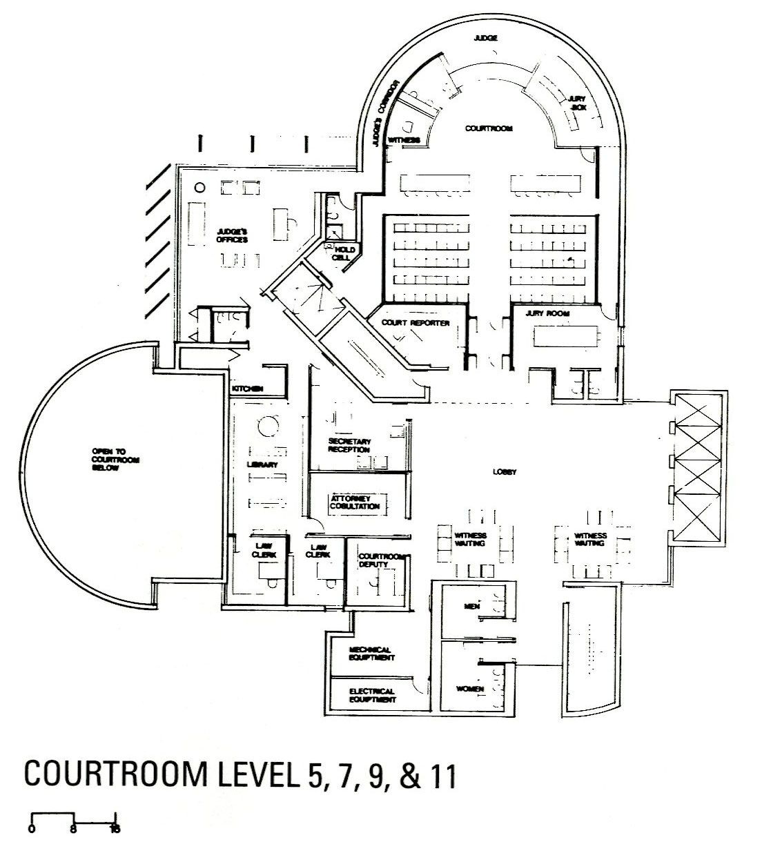 modern courthouse map, carte de JDR moderne (1104×1220 pixels) — battlemap pour Roll20 et Foundry VTT.