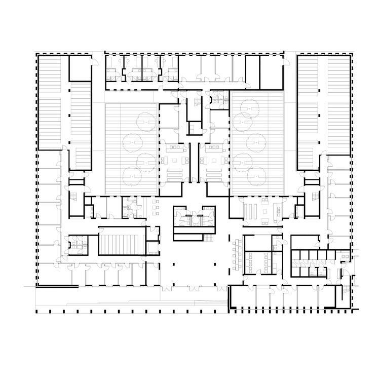 modern courthouse map, carte de JDR moderne (750×750 pixels) — battlemap pour Roll20 et Foundry VTT.