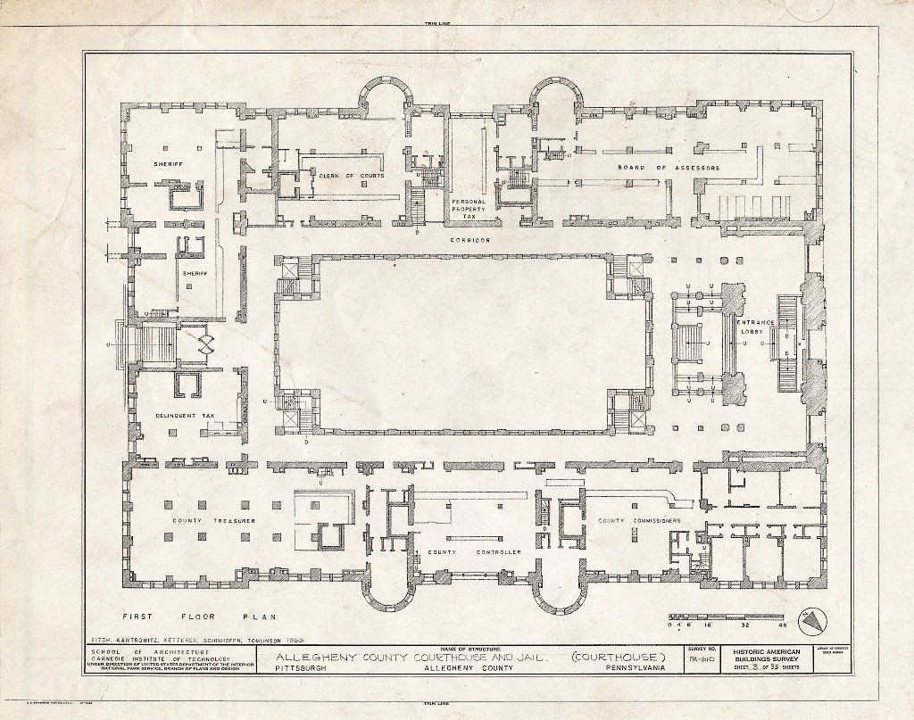 modern courthouse map, carte de JDR moderne (1024×807 pixels) — battlemap pour Roll20 et Foundry VTT.