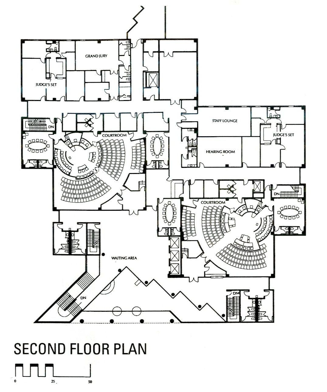 modern courthouse map, carte de JDR moderne (1076×1289 pixels) — battlemap pour Roll20 et Foundry VTT.