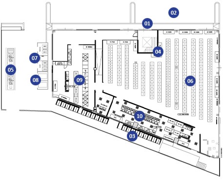 modern data center map, carte de JDR moderne (457×371 pixels) — battlemap pour Roll20 et Foundry VTT.