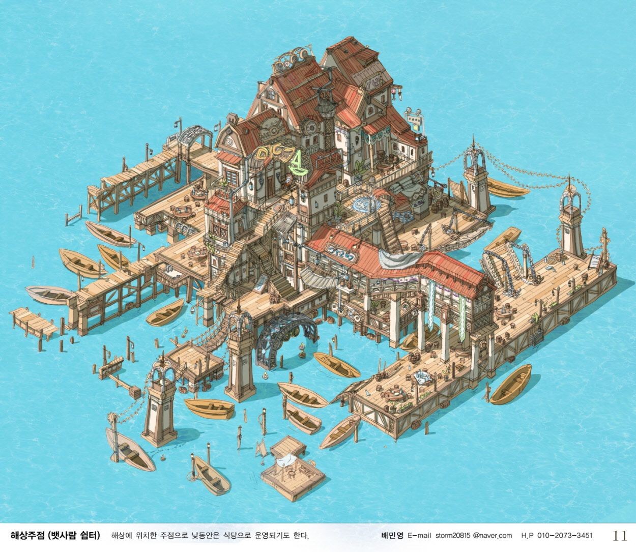 modern docks map, carte de JDR moderne (1250×1085 pixels) — battlemap pour Roll20 et Foundry VTT.