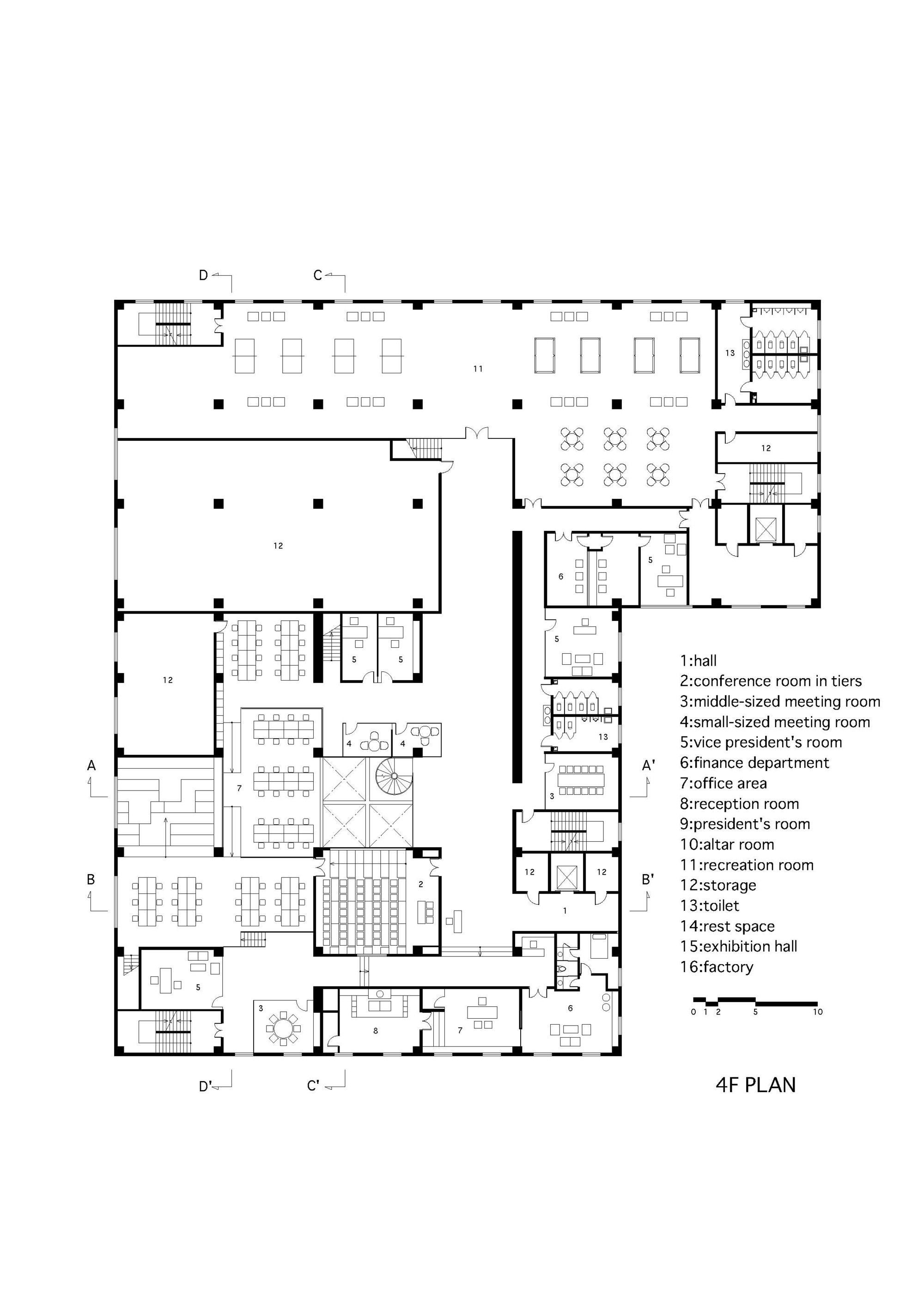 modern factory map, carte de JDR moderne (2000×2829 pixels) — battlemap pour Roll20 et Foundry VTT.