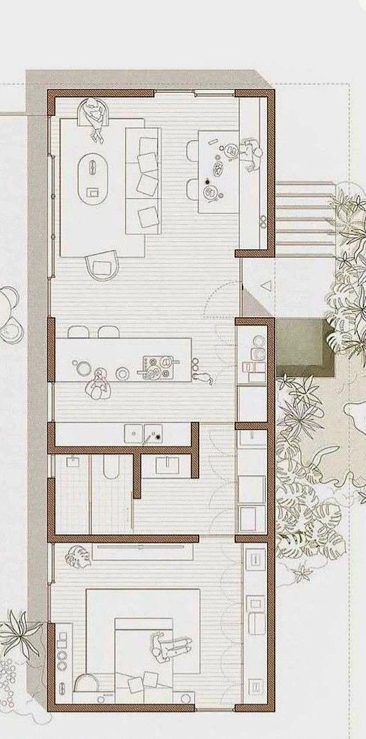 modern home map, carte de JDR moderne (533×1076 pixels) — battlemap pour Roll20 et Foundry VTT.