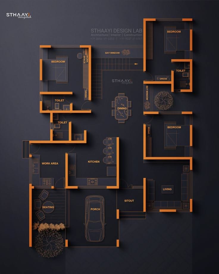 modern home map, carte de JDR moderne (736×920 pixels) — battlemap pour Roll20 et Foundry VTT.