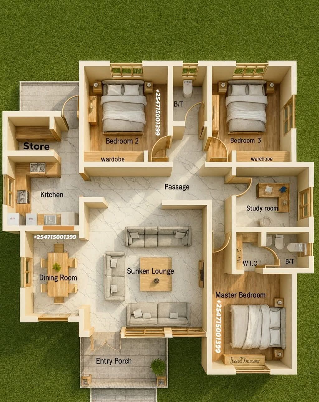 modern home map, carte de JDR moderne (1024×1290 pixels) — battlemap pour Roll20 et Foundry VTT.