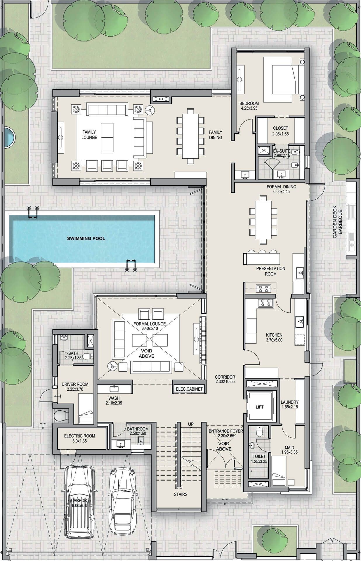 modern home map, carte de JDR moderne (1236×1920 pixels) — battlemap pour Roll20 et Foundry VTT.