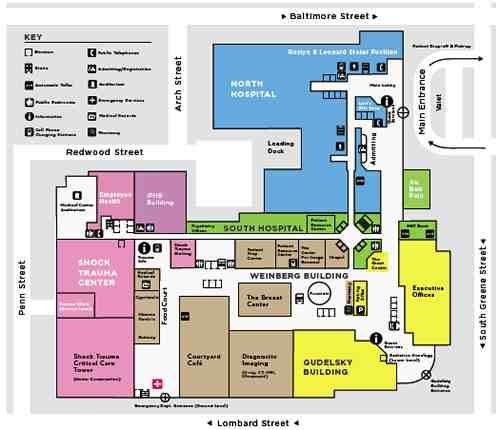 modern hospital map, carte de JDR moderne (500×430 pixels) — battlemap pour Roll20 et Foundry VTT.