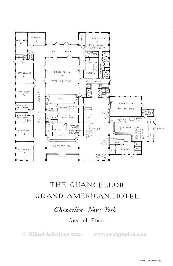 modern hotel map, carte de JDR moderne (667×1024 pixels) — battlemap pour Roll20 et Foundry VTT.