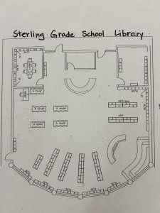 modern library map, carte de JDR moderne (225×300 pixels) — battlemap pour Roll20 et Foundry VTT.