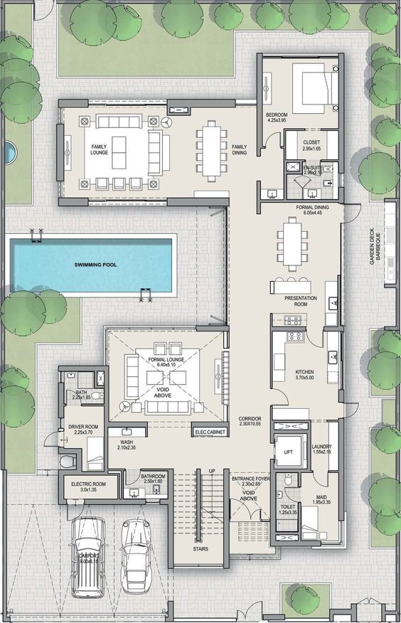 modern mansion map, carte de JDR moderne (564×876 pixels) — battlemap pour Roll20 et Foundry VTT.