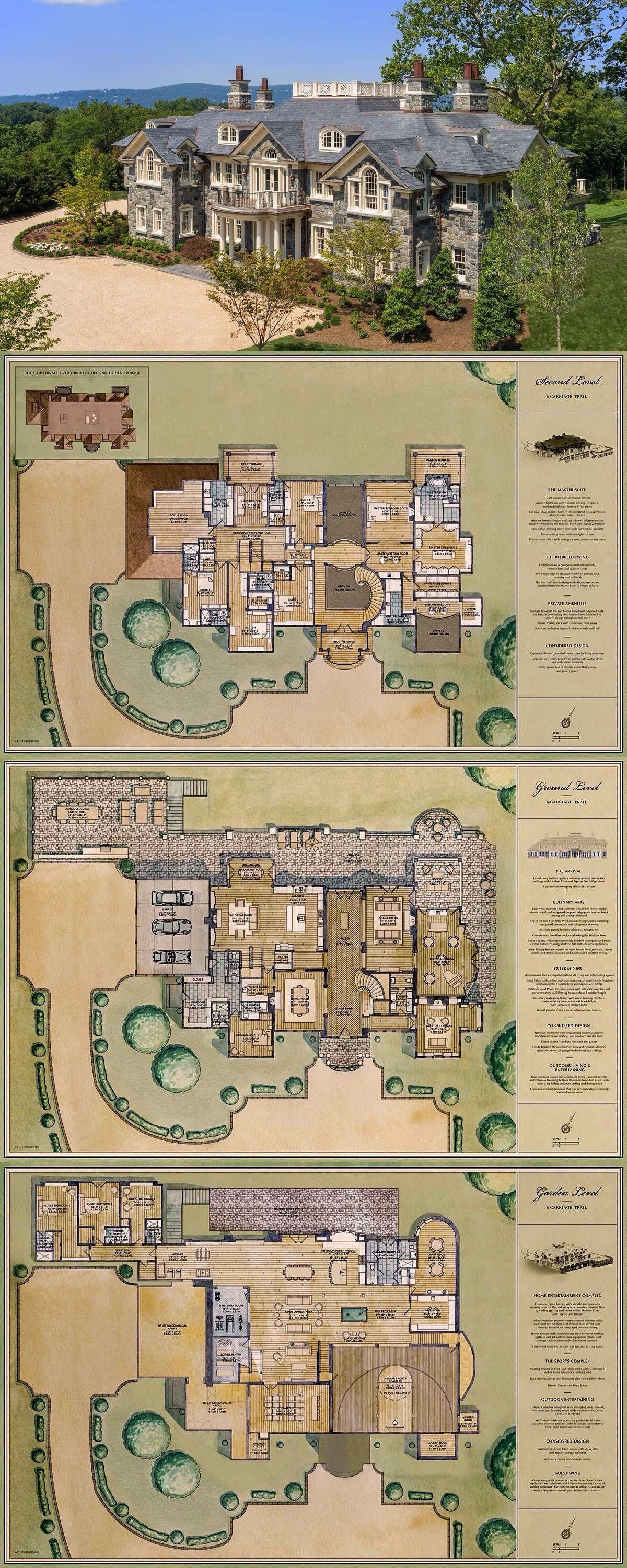 modern mansion map, carte de JDR moderne (1200×3000 pixels) — battlemap pour Roll20 et Foundry VTT.