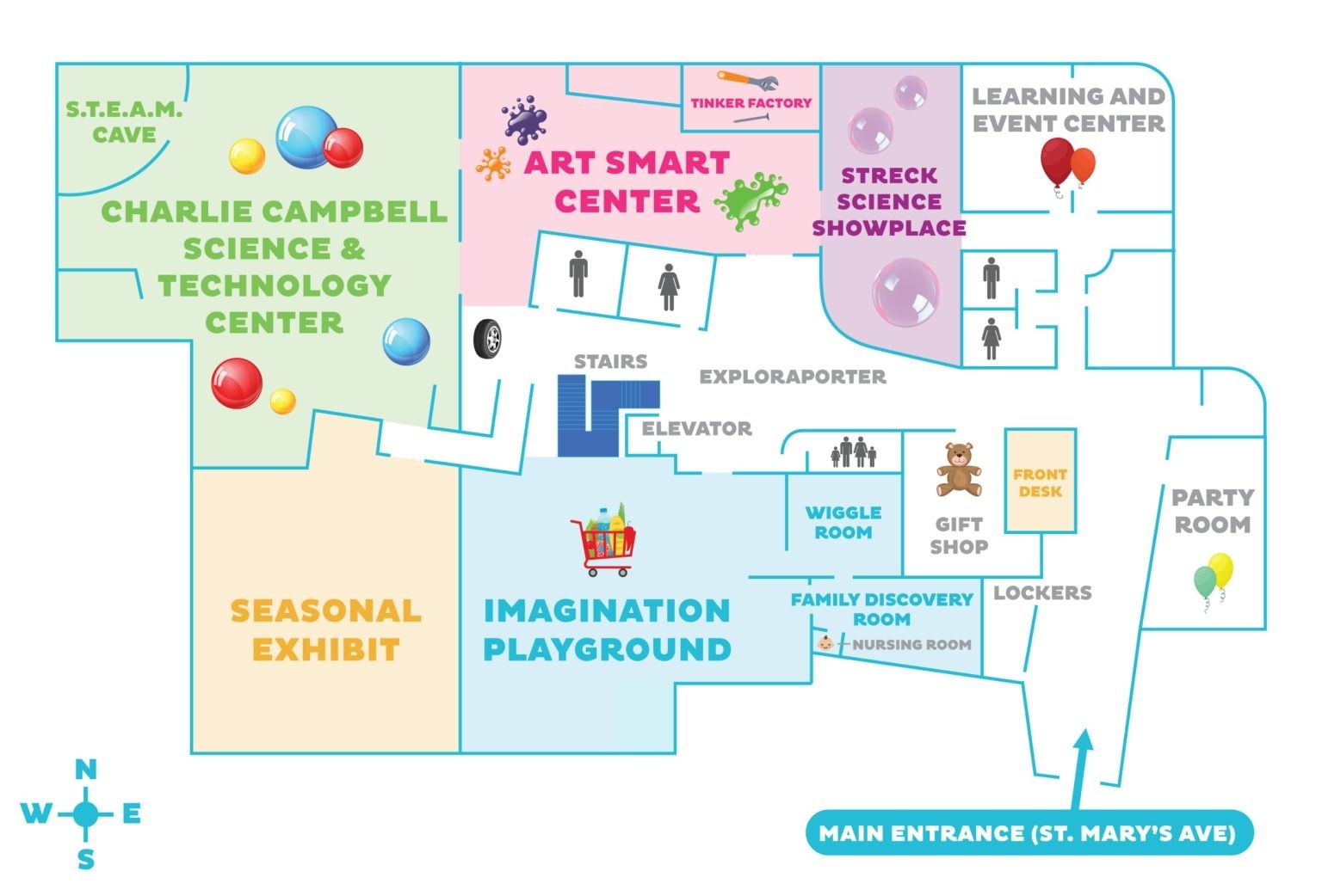 modern museum map, carte de JDR moderne (1536×1042 pixels) — battlemap pour Roll20 et Foundry VTT.