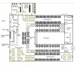 modern night club map, carte de JDR moderne (300×262 pixels) — battlemap pour Roll20 et Foundry VTT.