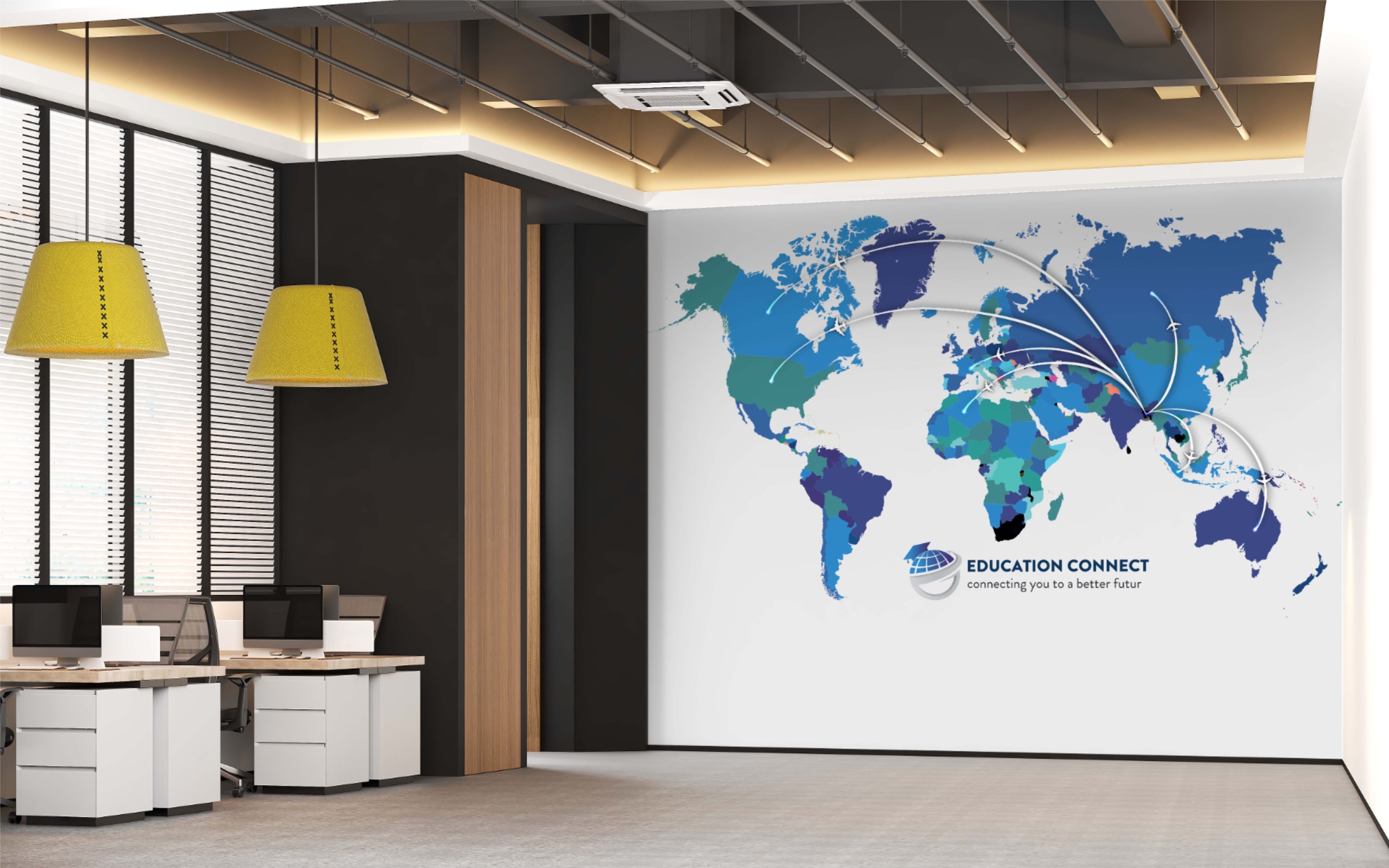 modern office map, carte de JDR moderne (4096×2560 pixels) — battlemap pour Roll20 et Foundry VTT.