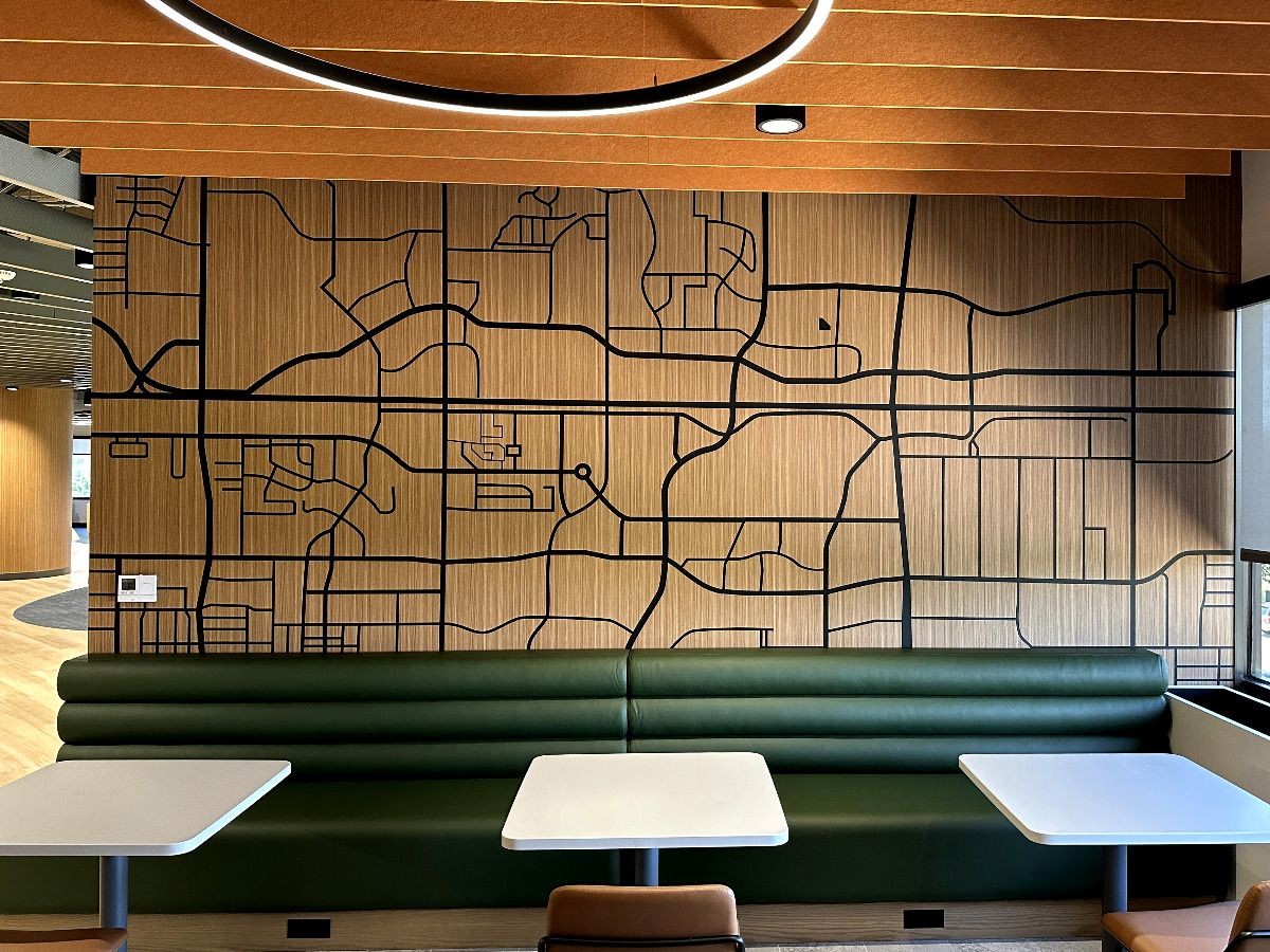 modern office map, carte de JDR moderne (1200×900 pixels) — battlemap pour Roll20 et Foundry VTT.