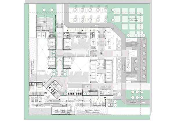 modern research lab map, carte de JDR moderne (600×424 pixels) — battlemap pour Roll20 et Foundry VTT.